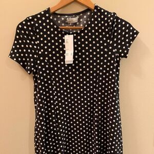 Urban Outfitters black and white polka dot dress NWT